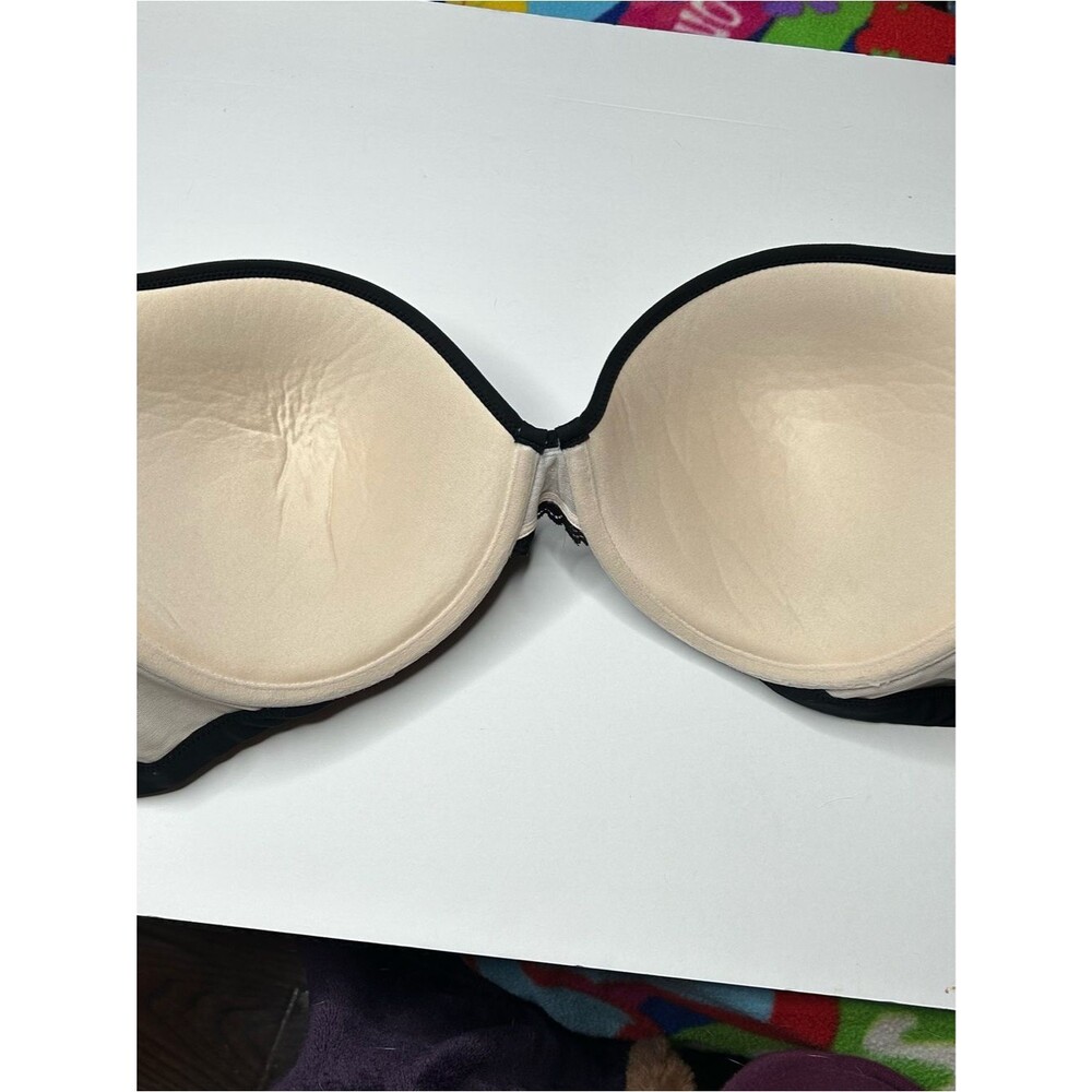 torrid Black Lace Underwire Push-Up plunge Bra 46C - Picture 3 of 5
